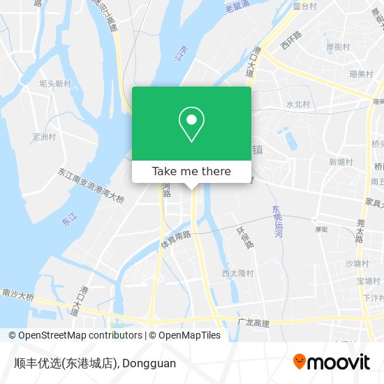 顺丰优选(东港城店) map