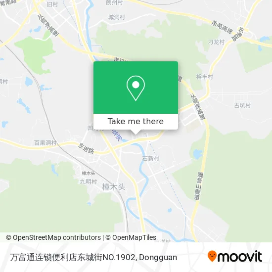 万富通连锁便利店东城街NO.1902 map