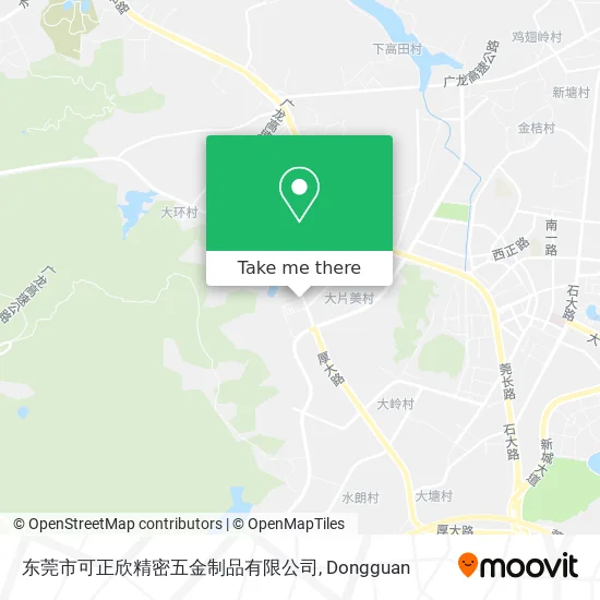 东莞市可正欣精密五金制品有限公司 map