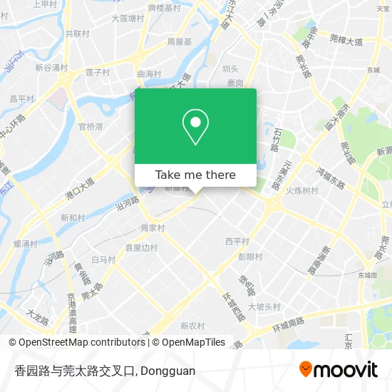 香园路与莞太路交叉口 map