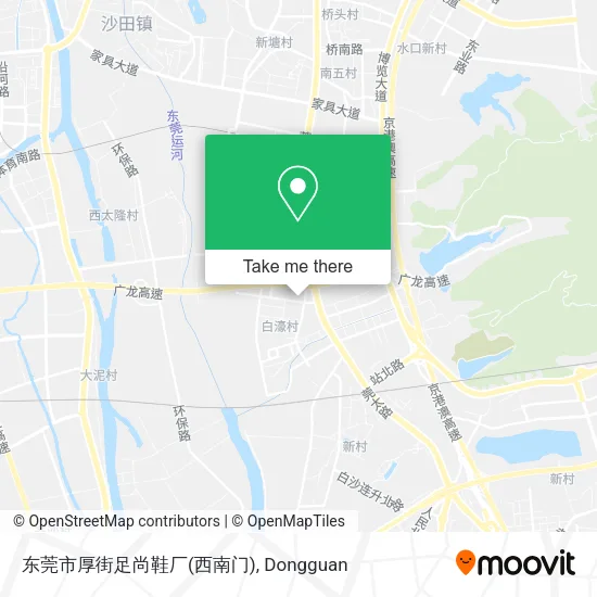 东莞市厚街足尚鞋厂(西南门) map
