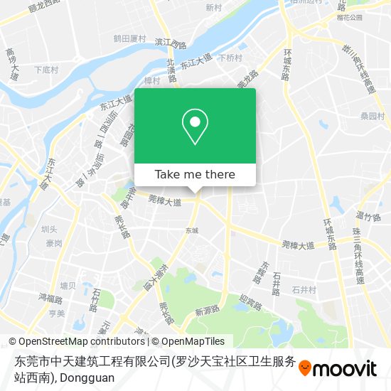 东莞市中天建筑工程有限公司(罗沙天宝社区卫生服务站西南) map