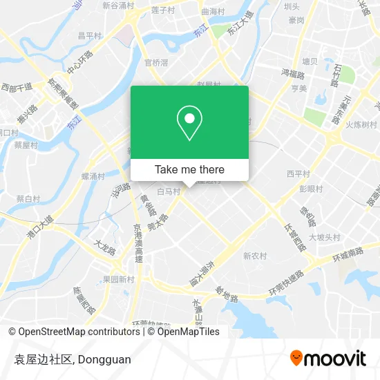 袁屋边社区 map