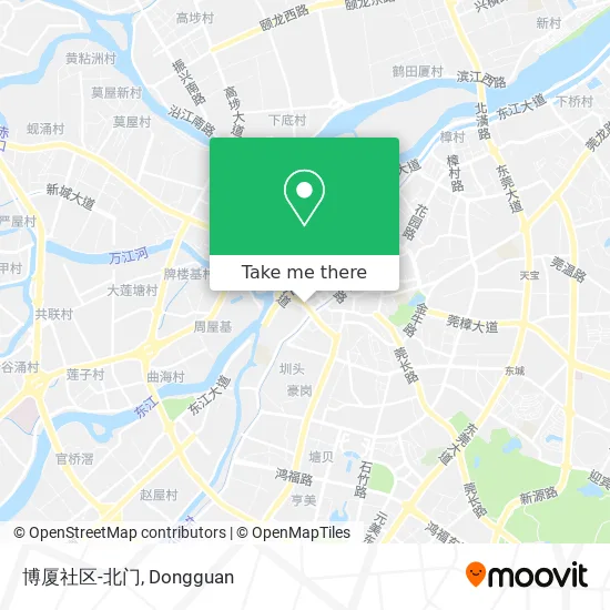 博厦社区-北门 map