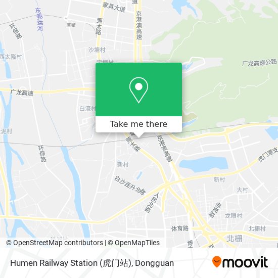 Humen Railway Station (虎门站) map
