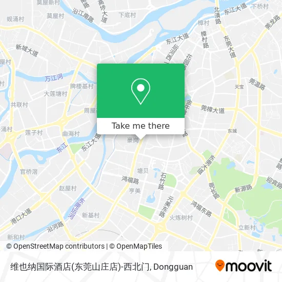 维也纳国际酒店(东莞山庄店)-西北门 map