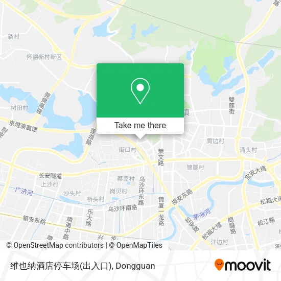 维也纳酒店停车场(出入口) map