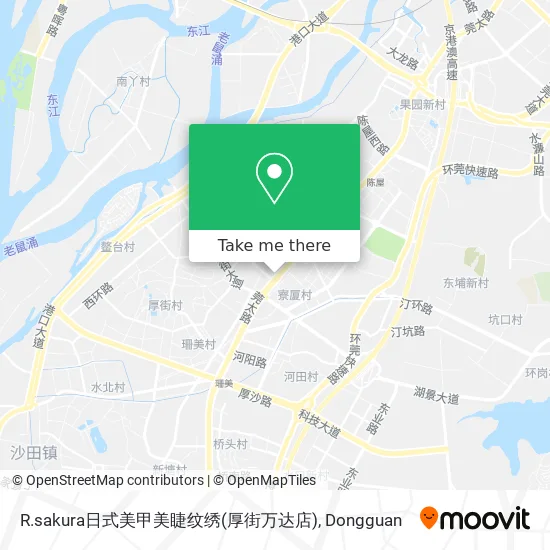 R.sakura日式美甲美睫纹绣(厚街万达店) map