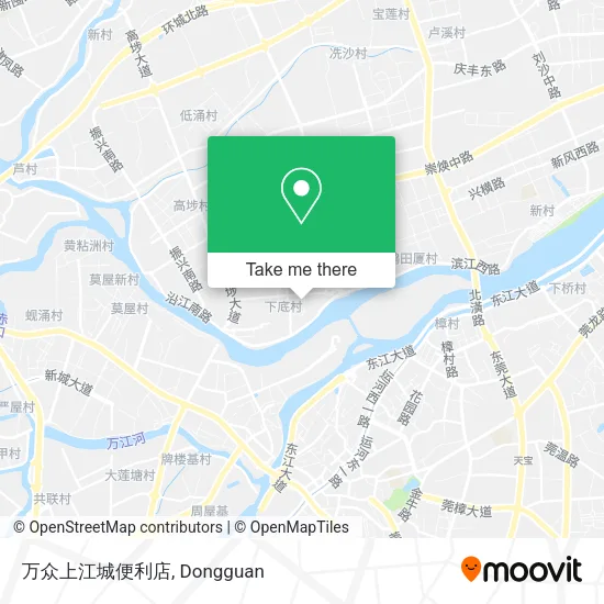 万众上江城便利店 map