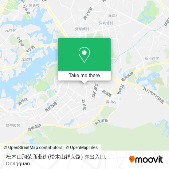 松木山翔荣商业街(松木山祥荣路)-东出入口 map