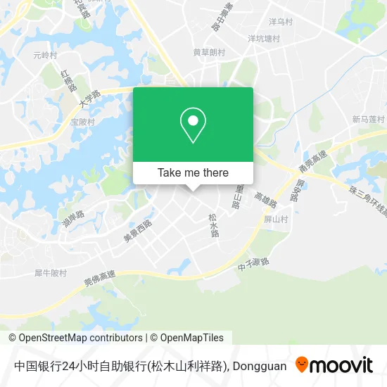 中国银行24小时自助银行(松木山利祥路) map