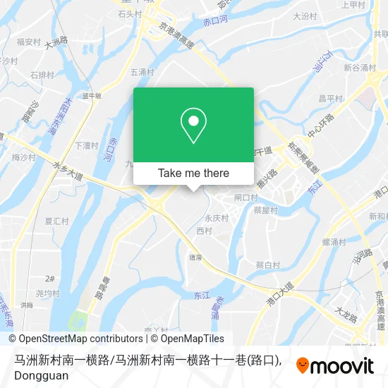 马洲新村南一横路/马洲新村南一横路十一巷(路口) map