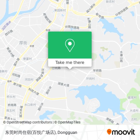 东莞时尚住宿(百悦广场店) map