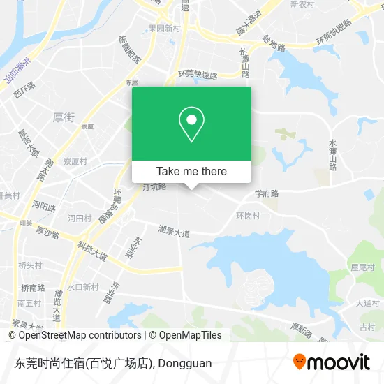 东莞时尚住宿(百悦广场店) map
