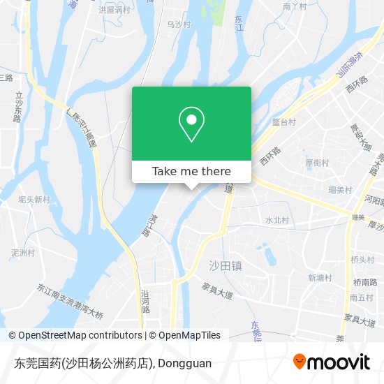 东莞国药(沙田杨公洲药店) map