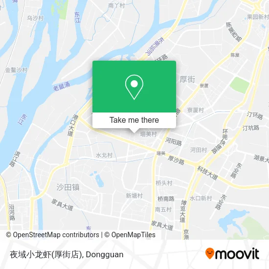 夜域小龙虾(厚街店) map