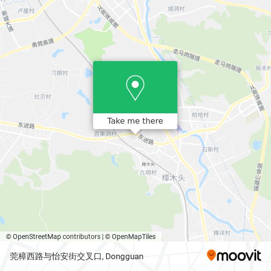 莞樟西路与怡安街交叉口 map