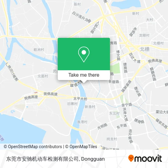 东莞市安驰机动车检测有限公司 map