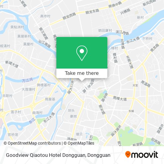 Goodview Qiaotou Hotel Dongguan map