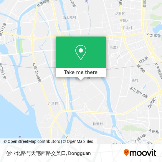 创业北路与天宅西路交叉口 map