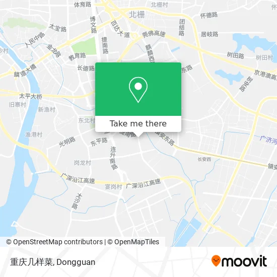 重庆几样菜 map