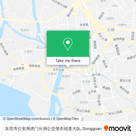 东莞市公安局虎门分局公交便衣侦查大队 map