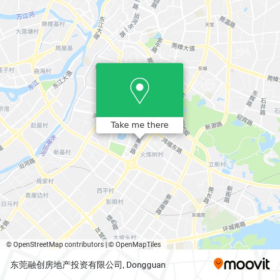 东莞融创房地产投资有限公司 map