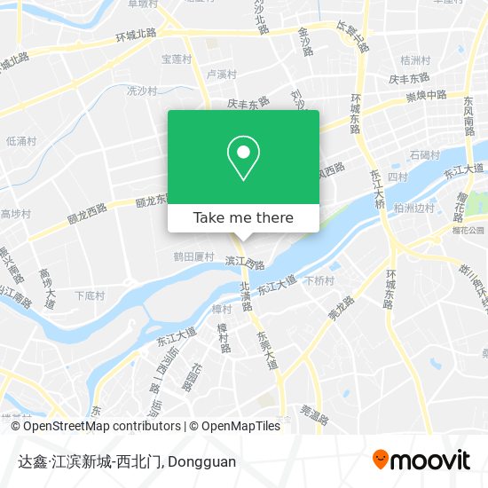 达鑫·江滨新城-西北门 map