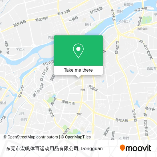 东莞市宏帆体育运动用品有限公司 map