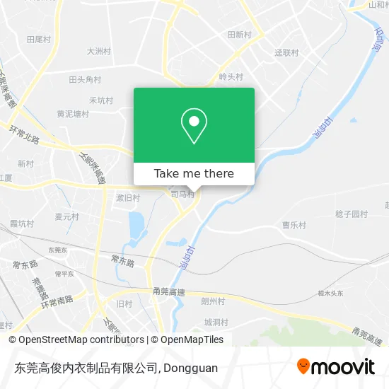 东莞高俊内衣制品有限公司 map