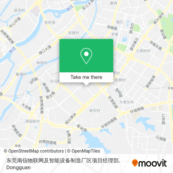 东莞南信物联网及智能设备制造厂区项目经理部 map