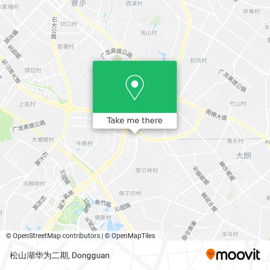 松山湖华为二期 map