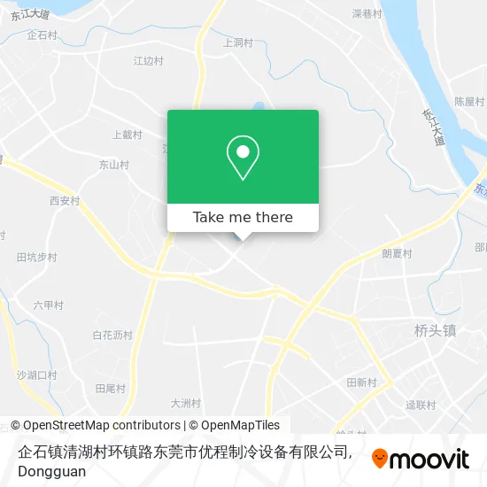企石镇清湖村环镇路东莞市优程制冷设备有限公司 map