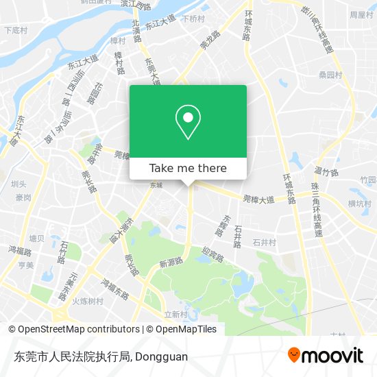 东莞市人民法院执行局 map