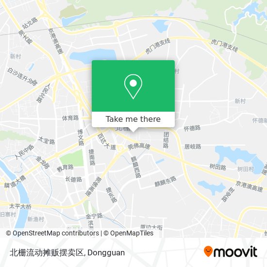 北栅流动摊贩摆卖区 map