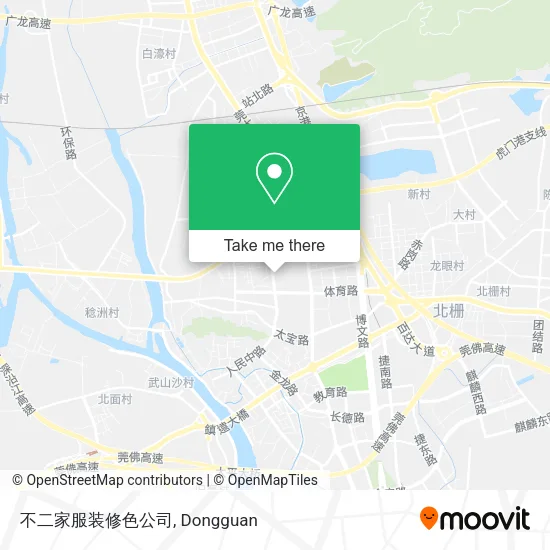不二家服装修色公司 map