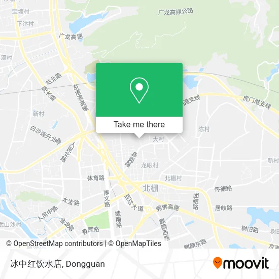 冰中红饮水店 map