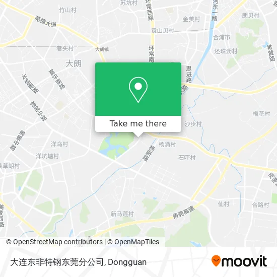 大连东非特钢东莞分公司 map