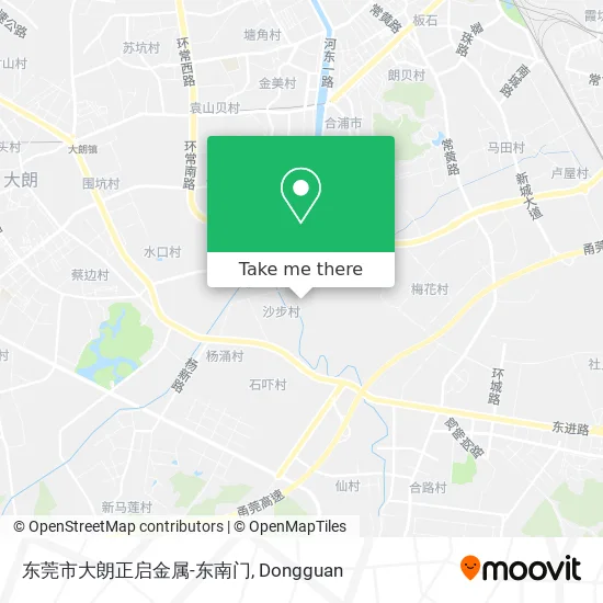 东莞市大朗正启金属-东南门 map