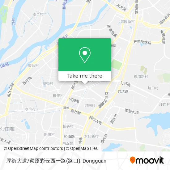 厚街大道/察厦彩云西一路(路口) map