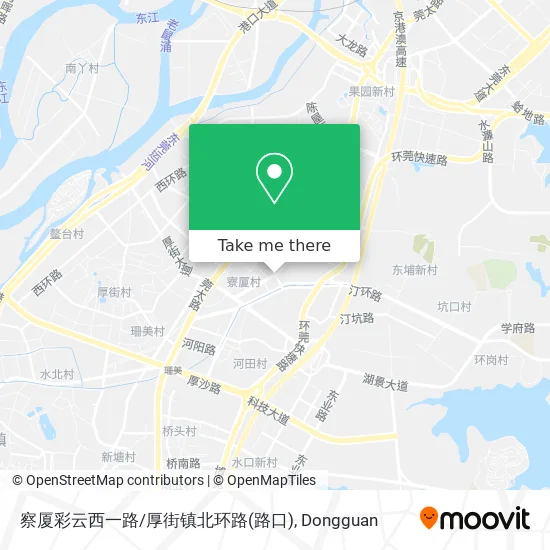 察厦彩云西一路/厚街镇北环路(路口) map