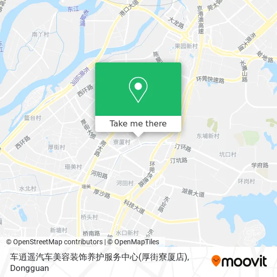 车逍遥汽车美容装饰养护服务中心(厚街寮厦店) map