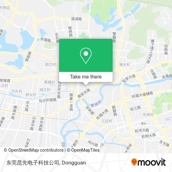 东莞昆先电子科技公司 map