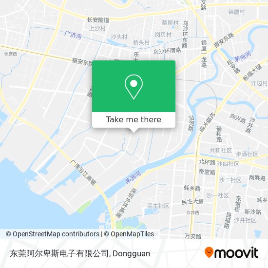 东莞阿尔卑斯电子有限公司 map