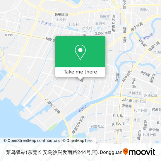 菜鸟驿站(东莞长安乌沙兴发南路244号店) map