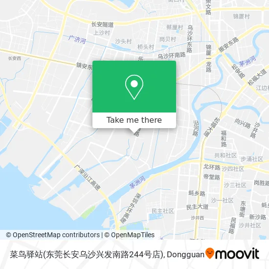 菜鸟驿站(东莞长安乌沙兴发南路244号店) map