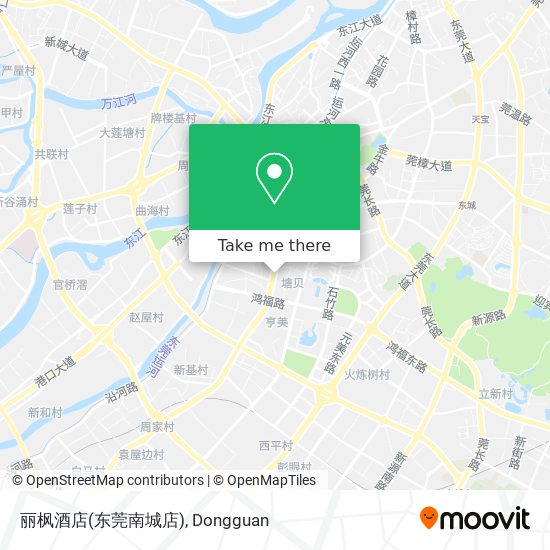 丽枫酒店(东莞南城店) map