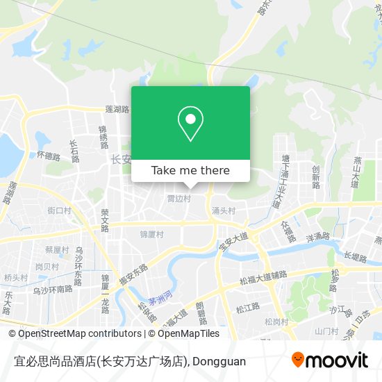 宜必思尚品酒店(长安万达广场店) map