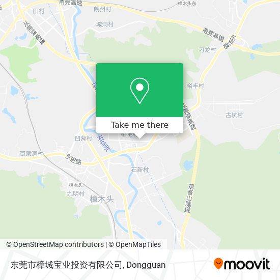 东莞市樟城宝业投资有限公司 map