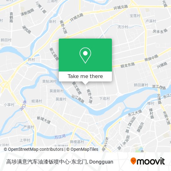 高埗满意汽车油漆钣喷中心-东北门 map